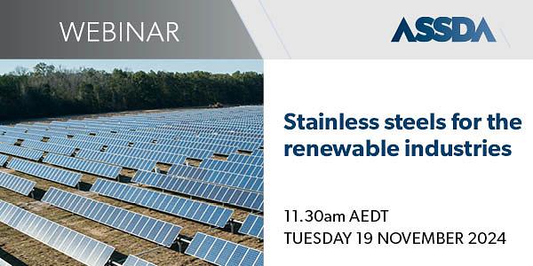 WEBINAR | Stainless steels for the renewable industries logo